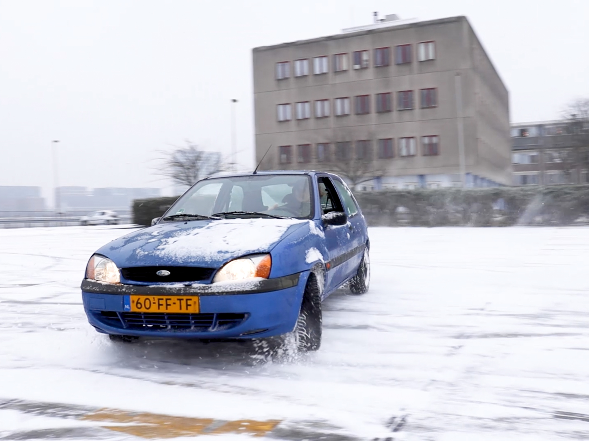 Office snow video